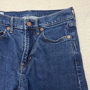 Gap Jeans Womens 27/4 Tall Blue Vintage Slim Mid Rise Dark Indigo 571079-00